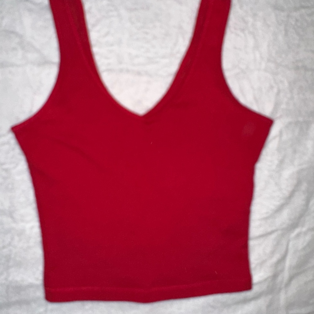 Hollister Vivid Red Crop Top